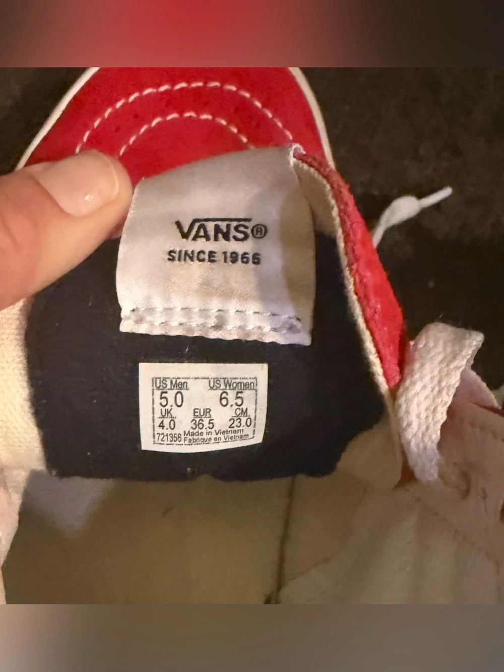 Vans sk8 Hi | 5.0 | Racing Red/ White
